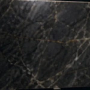 Large dark slab with fine gold and white veins